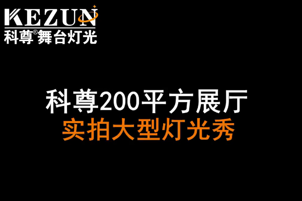 200平方展厅实拍大型灯光秀